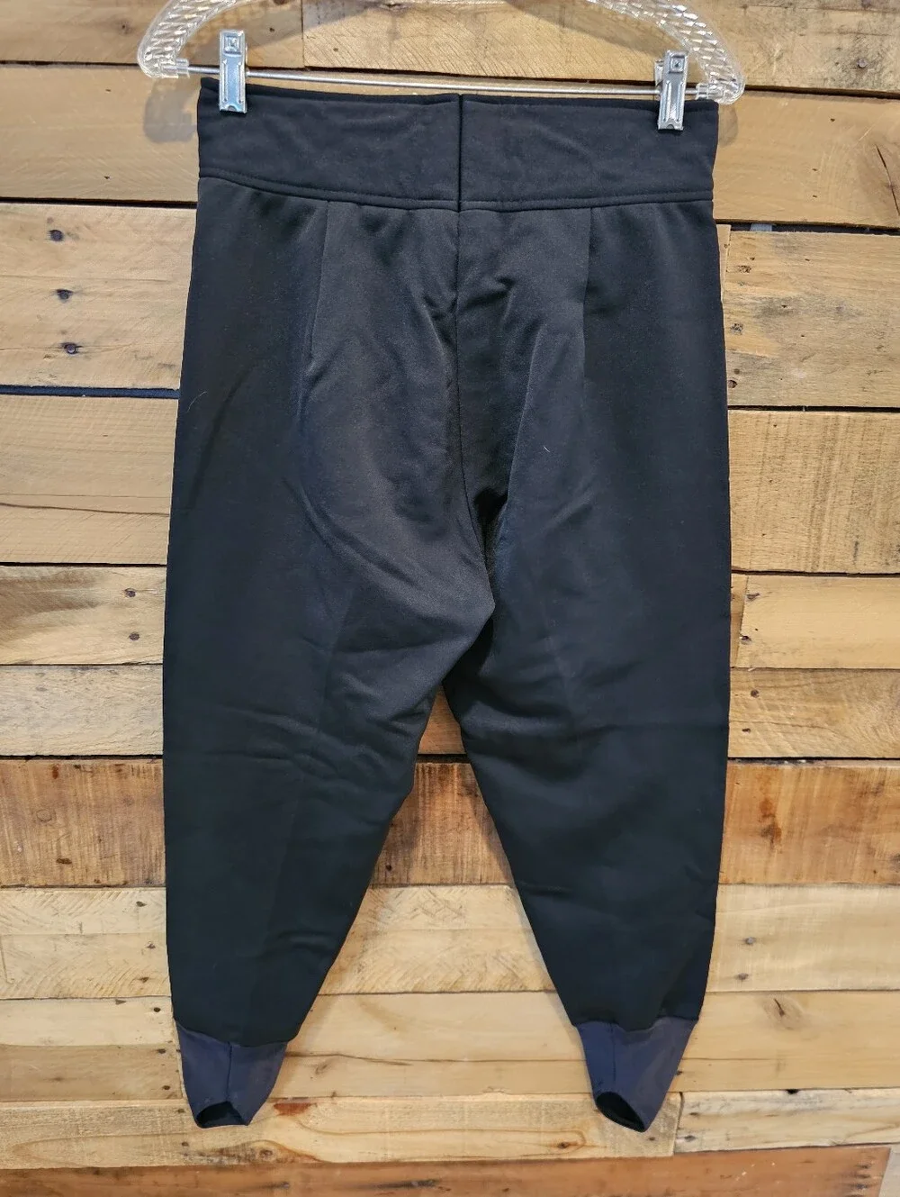 Vintage 1980's Kids Snuggler Ski Wear Black Stretch Stir-up Ski Pants Size 12